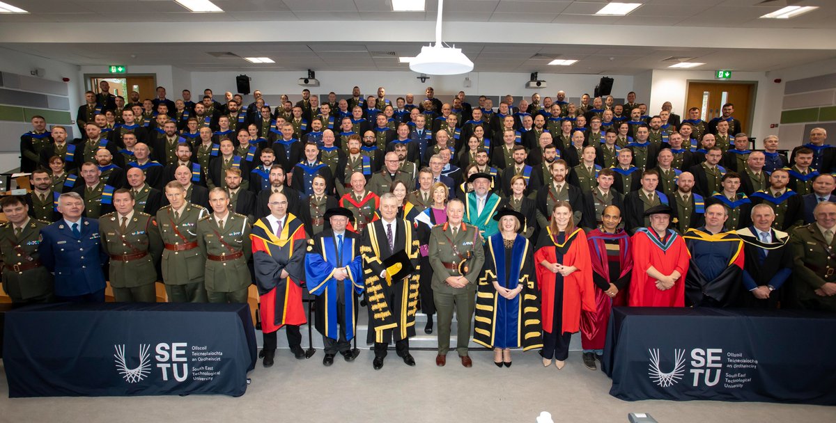 SETU awarded over 200 members of the <a href="/defenceforces/">Óglaigh na hÉireann</a> in recognition of their academic achievement at a special conferring ceremony at the University’s Kilkenny Road Campus in Carlow. #Conferring #InspiringFutures

Full story 👉t.ly/dawKL