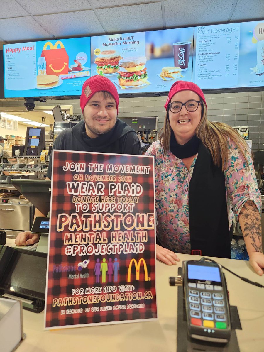 pathstonemh's tweet image. We’re grateful to have McDonald&apos;s Restaurants back as a key community partner for #ProjectPlaid! This NOV, show your support by visiting participating  locations in St. Catharines, Thororld, Beamsville, &amp;amp; Grimsby. For more info, visit pathstonefoundation.ca/projectplaid #jointhemovement