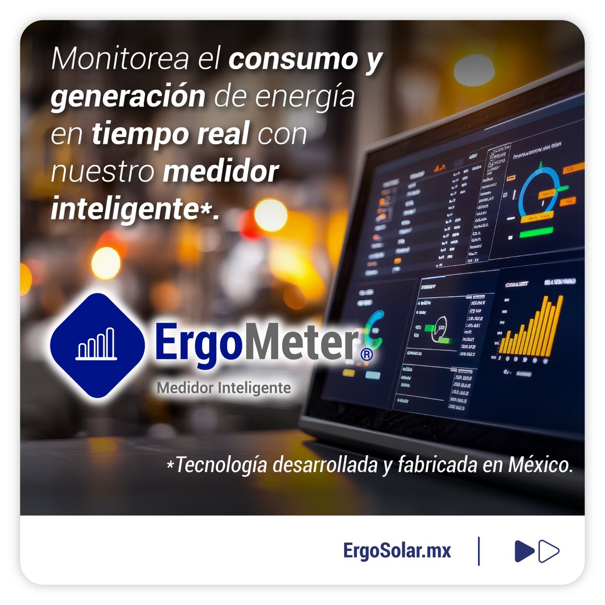 ErgoSolar's tweet photo. ¿Quieres conocer el detalle de los consumos energéticos en tu fábrica/industria?⚡📊
Conoce nuestra tecnología: ErgoMeter. https://t.co/TdhNd6t2OL