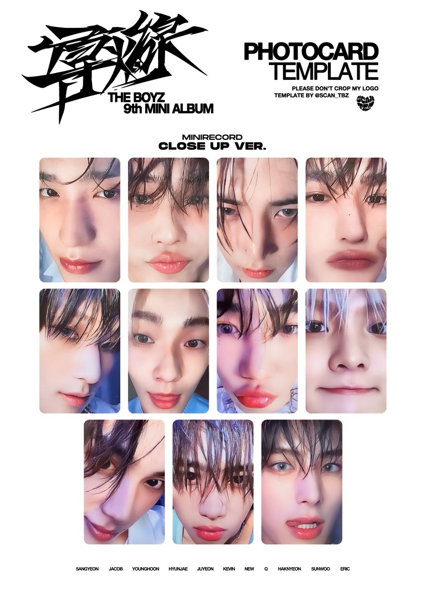 scan_tbz's tweet photo. THE BOYZ - 9th Mini Album [導火線 (도화선) | TRIGGER - MINIRECORD - CLOSE UP VER. PHOTOCARD TEMPLATE

더보이즈 도화선 트리거 - 미니레코드 얼빡 특전 미공포 포카 포토카드 리스트

#더보이즈 #상연 #제이콥 #영훈 #현재 #주연 #케빈 #뉴 #큐 #학년 #선우 #에릭 https://t.co/I8fRlNJoDT