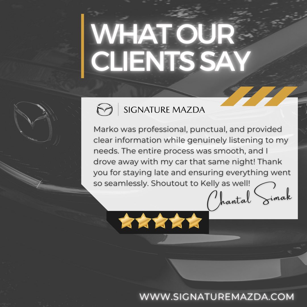 Signature Mazda tweet media