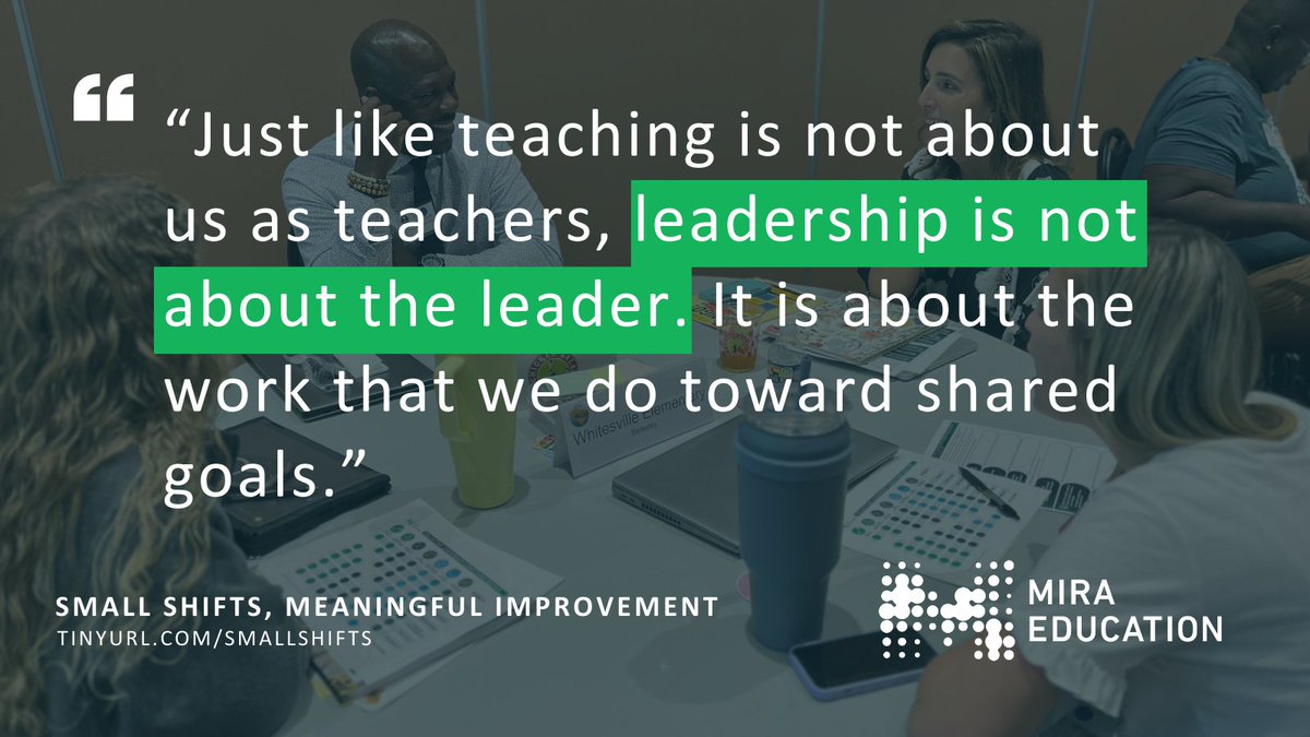 How can leaders intentionally center collaboration in their work toward shared goals? 

Tell us in the replies. 

#SmallShifts #CollectiveLeadership