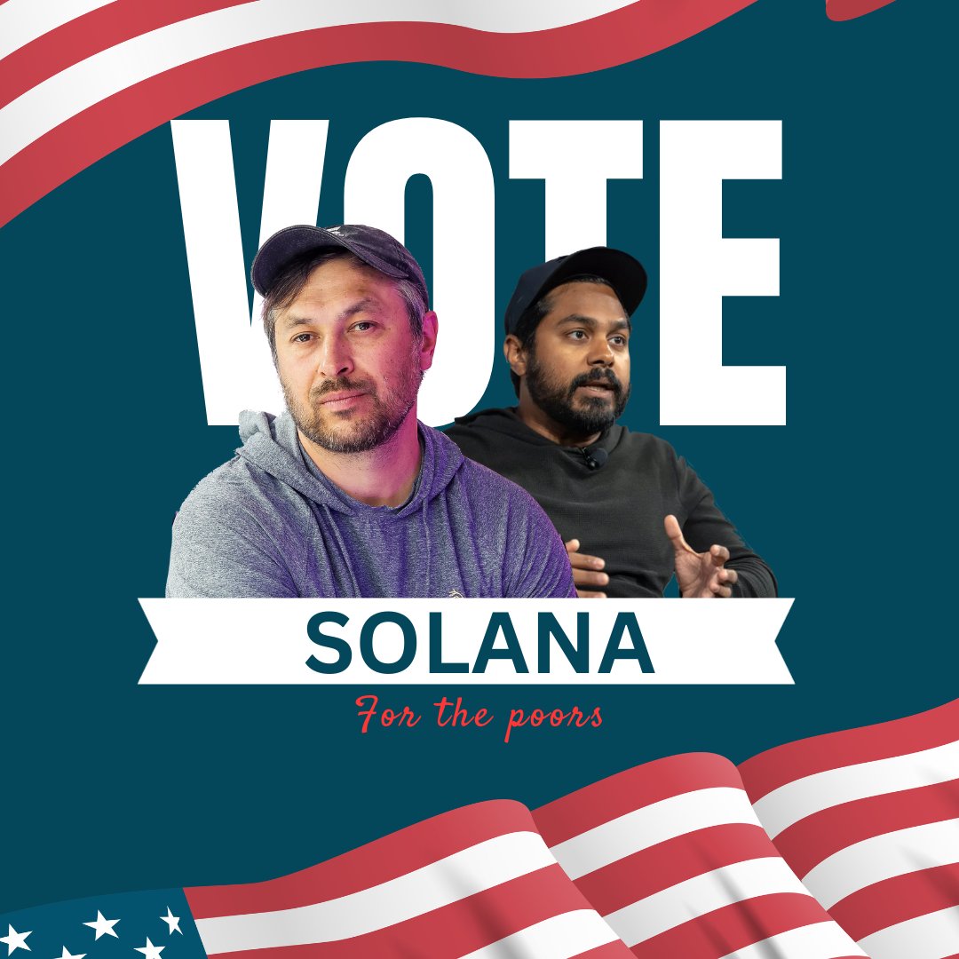 RT to vote for <a href="/solana/">Solana</a> 🇺🇸