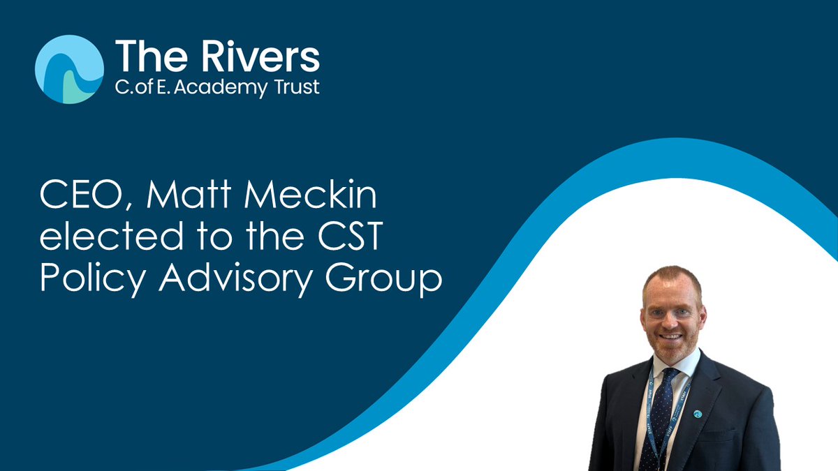 Rivers CofE Academy (@rivers_mat) on Twitter photo We are thrilled to announce that our CEO, Matt Meckin, has been elected to the <a href="/CSTvoice/">Confederation of School Trusts</a> Policy Advisory Group. Matt is excited to represent our trust and collaborate with other leaders to help influence education policy for pupils.
#Leadership #Education #SchoolTrusts We are thrilled to announce that our CEO, Matt Meckin, has been elected to the <a href="/CSTvoice/">Confederation of School Trusts</a> Policy Advisory Group. Matt is excited to represent our trust and collaborate with other leaders to help influence education policy for pupils.
#Leadership #Education #SchoolTrusts