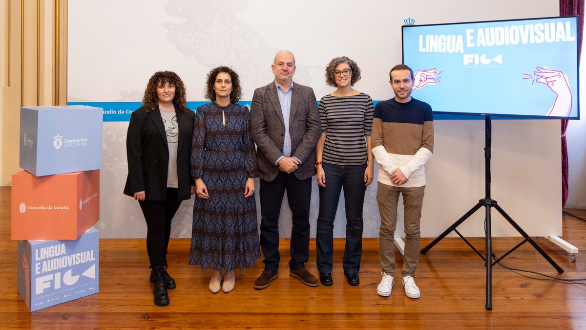 Academia Galega do Audiovisual (@academiagalegaa) on Twitter photo #FIGA | 📣Hoxe presentamos aos medios a II edición de FIGA que arranca este xoves, baixo o lema "A lingua e o audiovisual"
⏳Inda quedan unhas horas para apuntarse ás xornadas!
📰i.gal/uV7A0
🤝Apoian <a href="/ConcelloCoruna/">Concello da Coruña</a>, <a href="/DACCultura/">Cultura Depu. Coruña</a>
👉Colaboran <a href="/csacidadedastic/">CSA Cidade das TIC</a>, <a href="/GEA_USC/">estudos_audiovisuais</a> #FIGA | 📣Hoxe presentamos aos medios a II edición de FIGA que arranca este xoves, baixo o lema "A lingua e o audiovisual"
⏳Inda quedan unhas horas para apuntarse ás xornadas!
📰i.gal/uV7A0
🤝Apoian <a href="/ConcelloCoruna/">Concello da Coruña</a>, <a href="/DACCultura/">Cultura Depu. Coruña</a>
👉Colaboran <a href="/csacidadedastic/">CSA Cidade das TIC</a>, <a href="/GEA_USC/">estudos_audiovisuais</a>