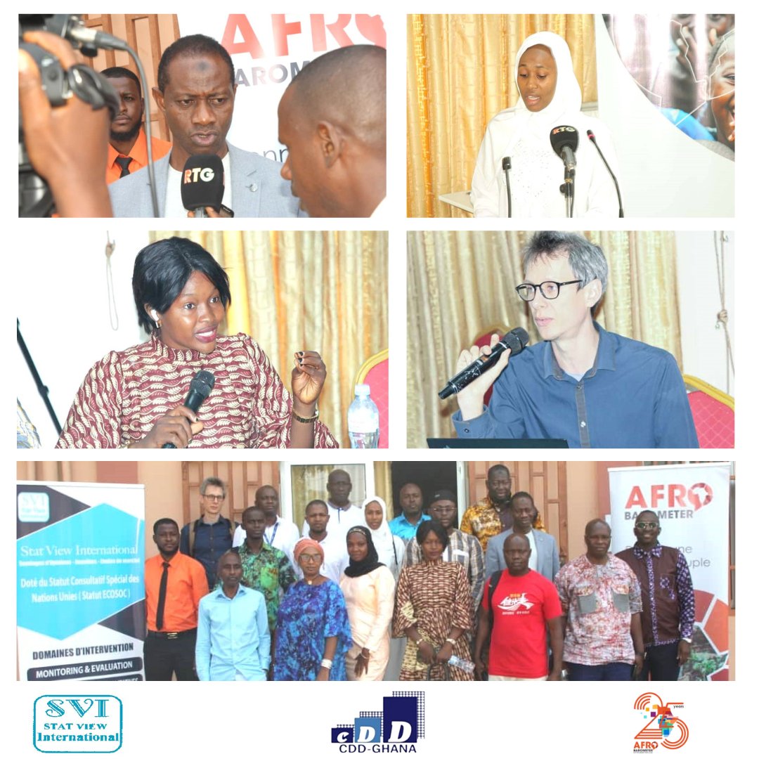 Afrobarometer (@afrobarometer) on Twitter photo Stat View International (<a href="/ViewStat/">Stat View International</a>), notre partenaire en Guinée, continue le processus de diffusion des résultats de l'enquête Afrobarometer Round 10. Le deuxième évènement de présentation a porté sur l'emploi des jeunes. L’enquête de terrain du Round 10 en Guinée est conduite en Stat View International (<a href="/ViewStat/">Stat View International</a>), notre partenaire en Guinée, continue le processus de diffusion des résultats de l'enquête Afrobarometer Round 10. Le deuxième évènement de présentation a porté sur l'emploi des jeunes. L’enquête de terrain du Round 10 en Guinée est conduite en
