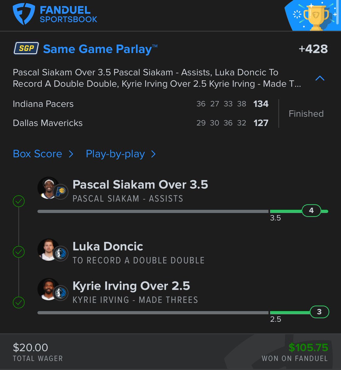 thebilliespot's tweet image. Papi Chulo tucked us in well last night! 🌙💸

All plays posted for free in the Discord. Don’t miss out on more winners — join now!

discord.gg/vyr7z2qSen

#GamblingX #GamblingTwitter #SportsBets #SportsBettingX #FanDuel #FreePicks