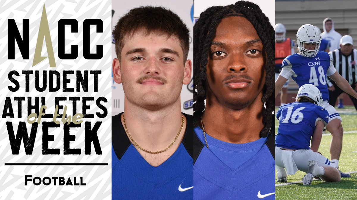 NACC (@nacc_sports) on Twitter photo #NACCfb 🏈| NACC Football Weekly Honors to <a href="/AU_Spartans/">AUSpartanSports</a>' Adkins and Davis, <a href="/CUWFalcons/">Concordia Wisconsin Falcons</a>' Navis
📰: tinyurl.com/2cq5q59p
#NACCtion #d3fb #d3football #NACCfb 🏈| NACC Football Weekly Honors to <a href="/AU_Spartans/">AUSpartanSports</a>' Adkins and Davis, <a href="/CUWFalcons/">Concordia Wisconsin Falcons</a>' Navis
📰: tinyurl.com/2cq5q59p
#NACCtion #d3fb #d3football