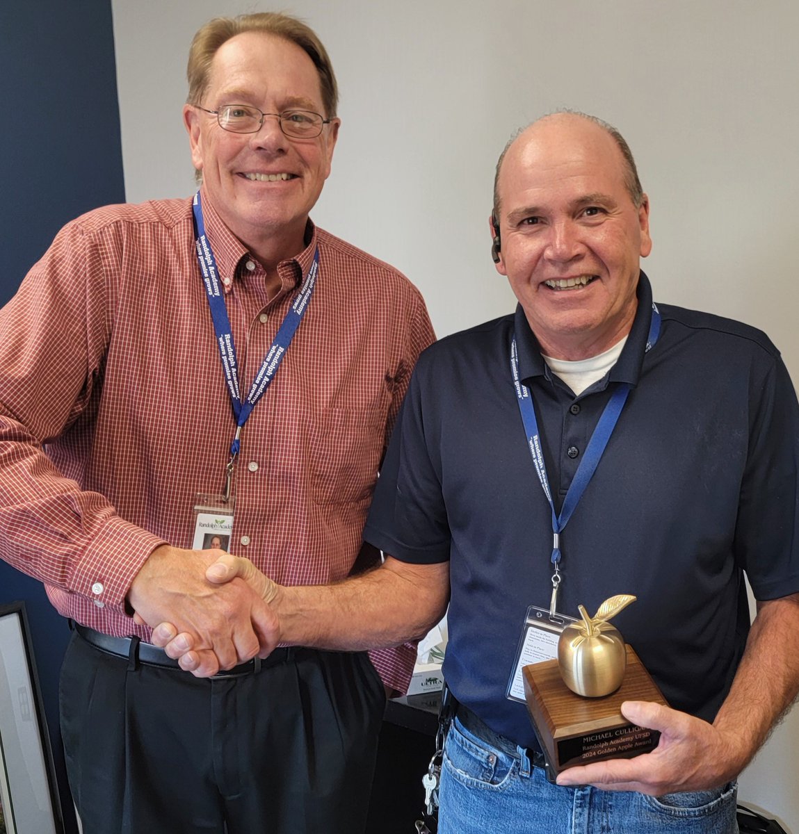 We congratulate Mike Culligan, our Hamburg campus custodian, as our 2024 Golden Apple Award recipient! Mike's helped keep our school running since 2015. He’s the glue for our building – sometimes metaphorically, sometimes literally – &amp; we’re thrilled honor him. #StudentSupport