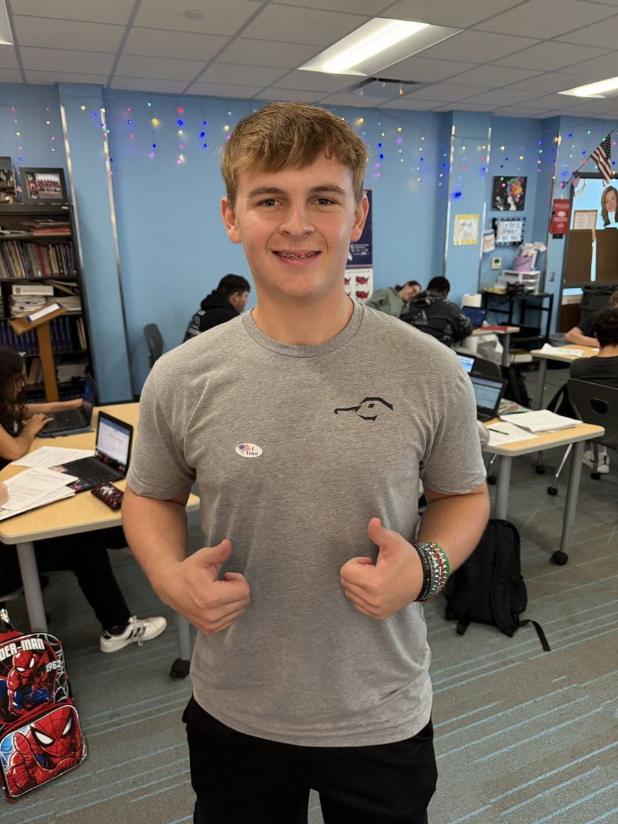 Maassen by on kid Camera exercised his right today! #jaysvote