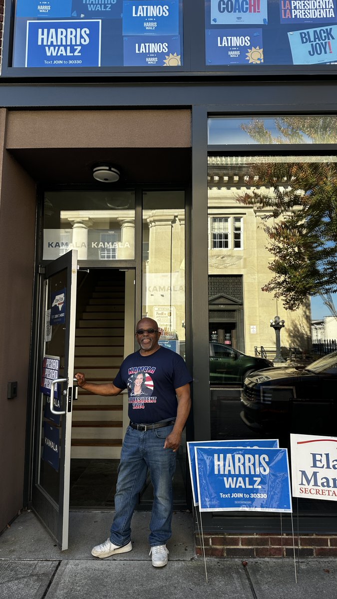 Barry, a Harris-Walz campaign volunteer, has been in Durham since 1984. He says he feels “pretty positive” that #KamalaHarris will pull out the victory. Today, he’s helping other campaign volunteers get supplies out into the field as they ramp up for #ElectionDay.