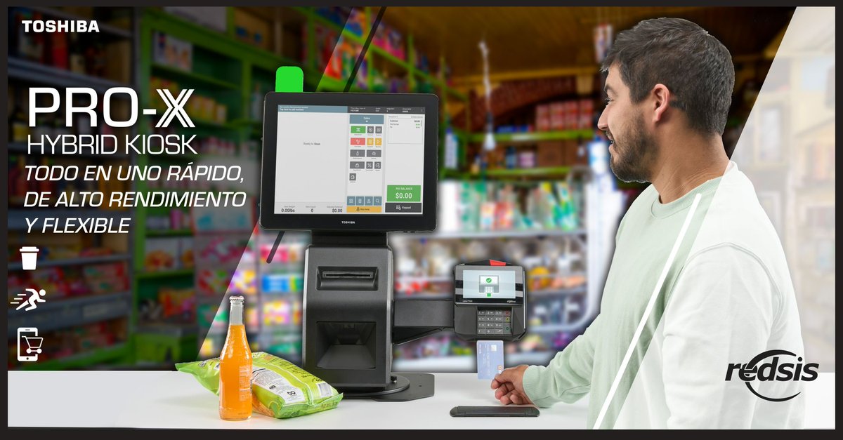🔍🏪 Quiosco Híbrido Pro-X de #Toshiba:
Diseñado para ofrecer la máxima flexibilidad, con opciones para funcionar en modo de auto-servicio y con cajero asistido, ofrece conveniencia en espacios reducidos.
👉 redsis.co/producto/kiosc… 👈