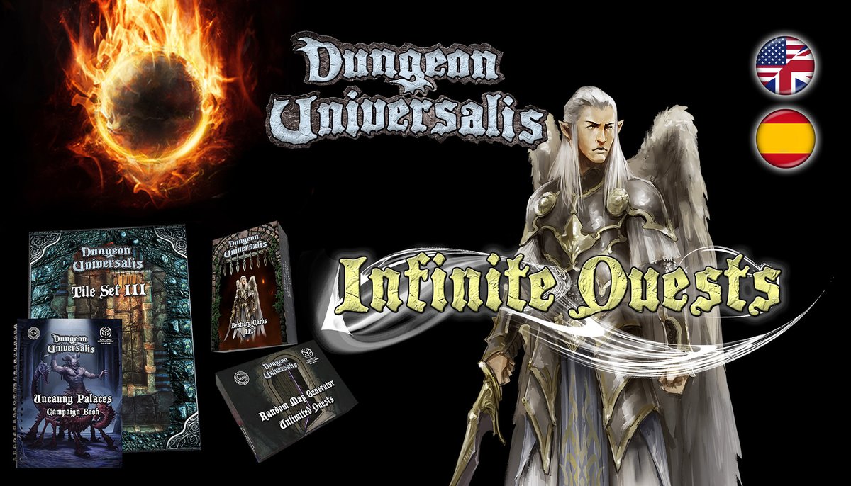 Just launched!!! The new expansion of #DungeonUniversalis !!!
Spread this message among your friends (the campaign is aimed at those who already own the game, but there are still a few copies of the base game available in our store).
n9.cl/tvpybr
Thanks for sharing it!