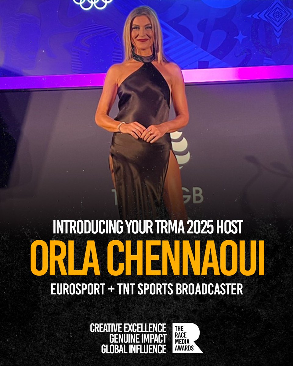 The Race Media Awards (@racemediaawards) on Twitter photo CONFIRMED: Eurosport + TNT Sports broadcaster Orla Chennaoui (<a href="/SportsOrla/">Orla Chennaoui</a>) will host The Race Media Awards 2025 in January!
Find out more ➡️ theracemediaawards.com/trma-2025/orla… CONFIRMED: Eurosport + TNT Sports broadcaster Orla Chennaoui (<a href="/SportsOrla/">Orla Chennaoui</a>) will host The Race Media Awards 2025 in January!
Find out more ➡️ theracemediaawards.com/trma-2025/orla…