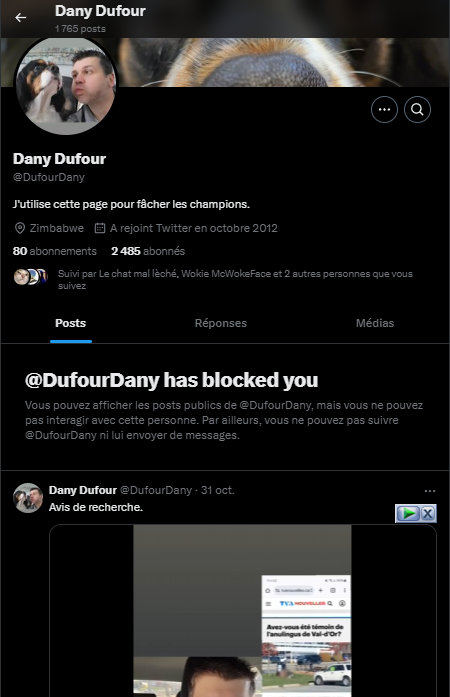 DouteuxOrg's tweet photo. C'est l'fun le nouveau Twitter!
Je peux me ressourcer en philosophie québécoise appliquée et en humour conspi jammé en 2021!
#bartay https://t.co/QSHtIrQQPN