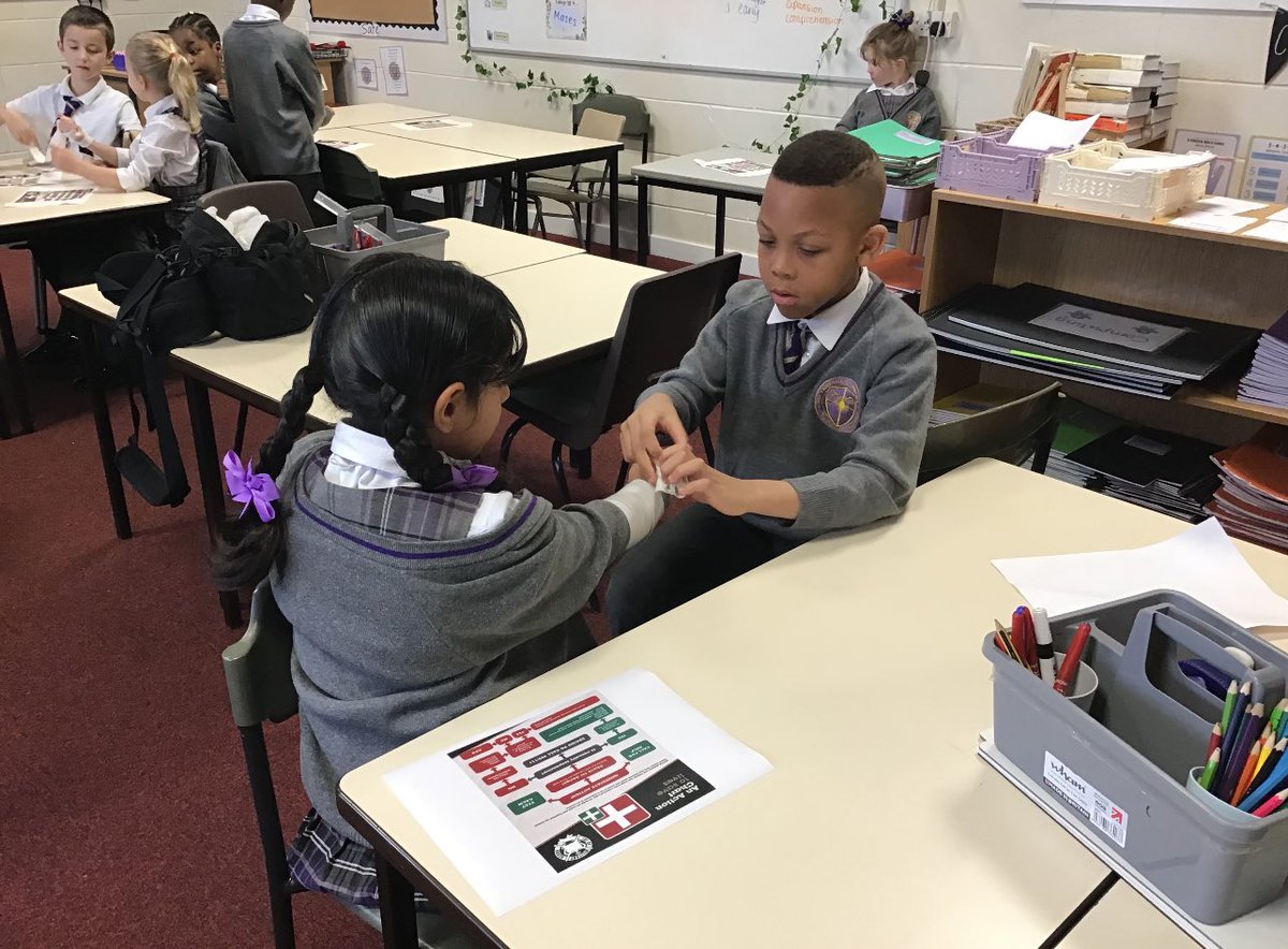 Thankyou so much to <a href="/UKMilSchool/">U.K Military School</a> for our first aid training today ! We learnt all about what to do in an emergency and even had a mummy competition!!🩹🩺🚑