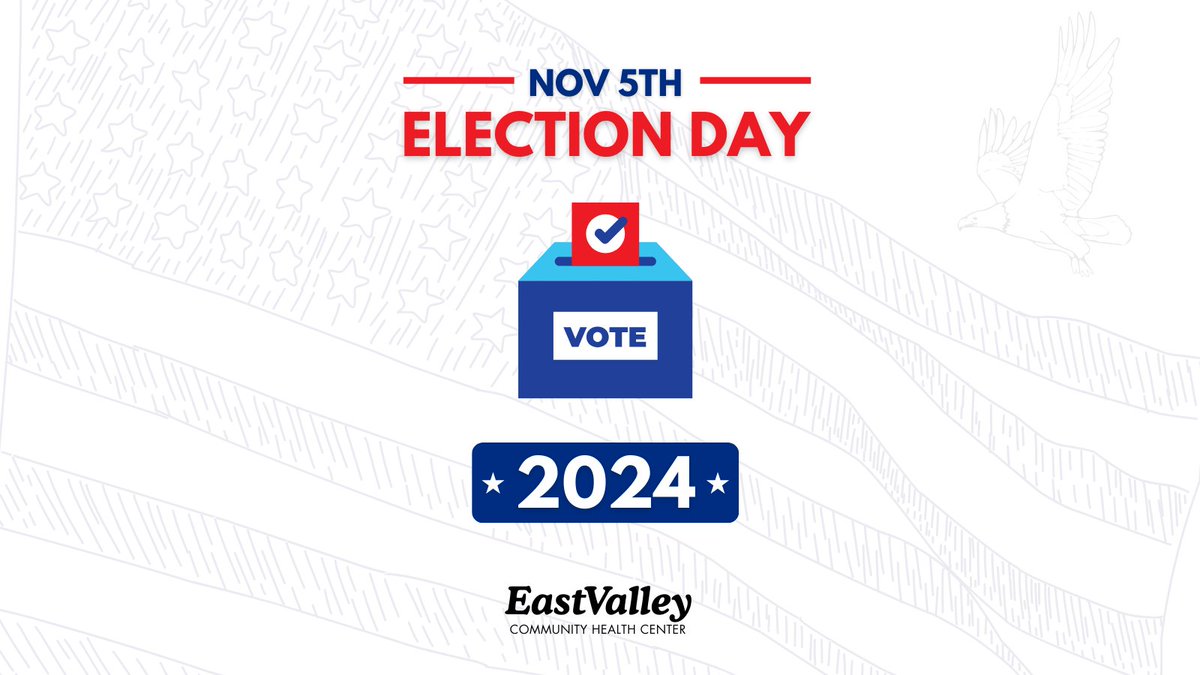 EastValleyCHC's tweet photo. ✨ Election Day is Here! 🗳️ #evchc encourages everyone to make their voices heard today! Every vote matter, and your participation shapes our community’s future. Let’s make a difference together, get out there and vote!
 #WestCovina #Pomona #Covina #LaPuente #ElMonte #ElectionDay https://t.co/us5eIlIYK0