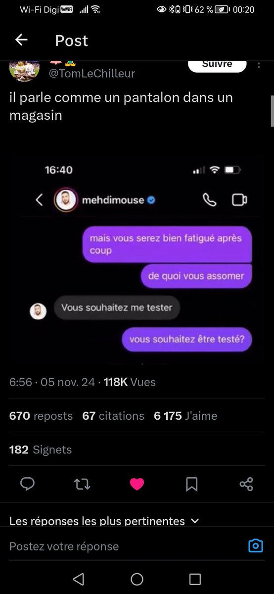Gladyss_252's tweet photo. Js mm ps dou ca sort les screens de mehdi maizi ms azy jss éclatée drire https://t.co/7oc5Fz7cbx