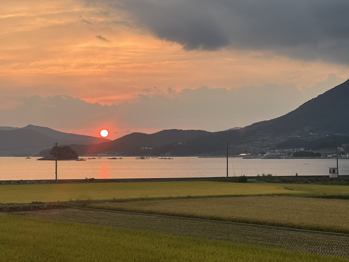 Terminr_____AS's tweet image. 남해 읍내에서 이만원짜리 치킨 사들고 집에 가는길에 해안도로가에 잠깐 차 세우고 이백만원짜리 풍경화 담아감