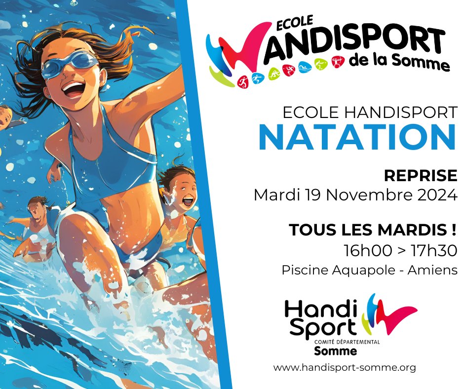 ECOLES HANDISPORT / Fini les #VACANCES de la Toussaint, c'est la #REPRISE pour nos Jeunes Handisport ! 🔴🔵 <a href="/FFHandisport/">FFHandisport</a> <a href="/CRHandisportHDF/">Handisport Hauts-de-France</a> 
<a href="/CDHandisport80/">Comité Départemental Handisport de la Somme</a> ❤️ handisport-somme.org