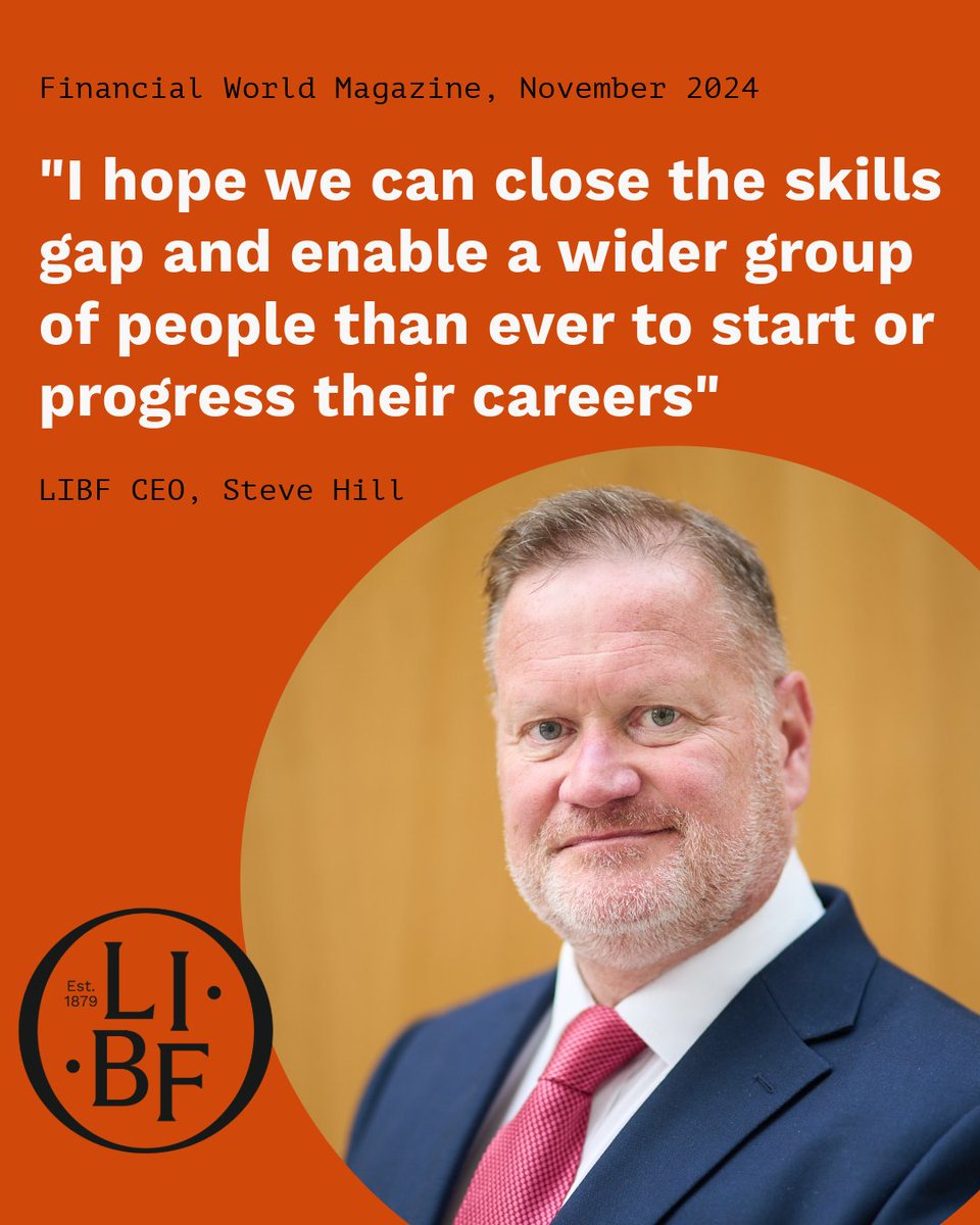 StudyLIBF's tweet image. In the November edition of Financial World Magazine, our CEO Steve Hill discusses accessibility in education and his passion for lifelong learning.

This edition of Financial World is focused on insurance, with fascinating input from writers such as Andy Davis, Richard Northedge…