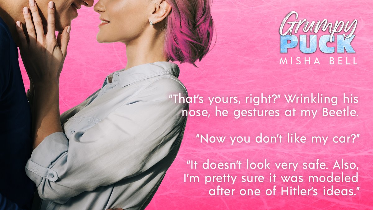 authormishabell's tweet photo. 🙄 Never bash a girl's car, Michael! 🚘 Grumpy Puck is ONE WEEK AWAY!

🏒 PRE-ORDER Grumpy Puck 🏒
➤ https://t.co/RKHKB2qxZy https://t.co/9RMbSzAab1
