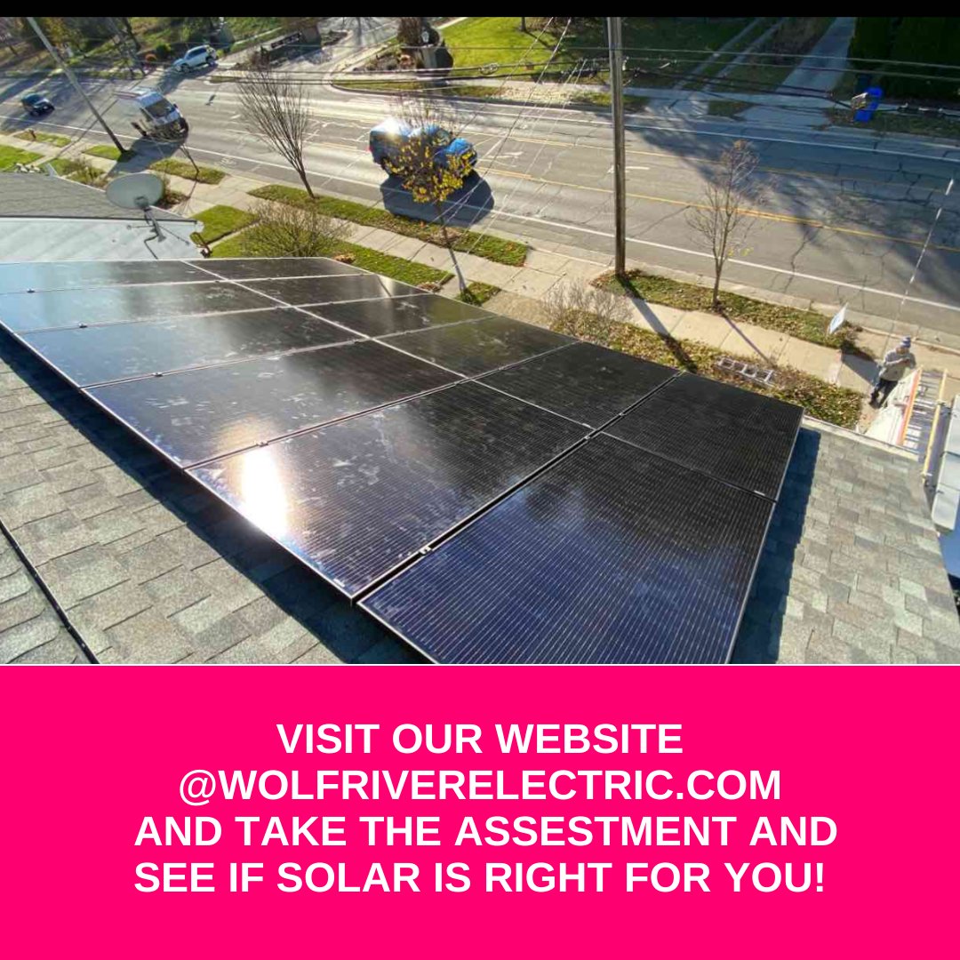 WolfRiverSolar's tweet image. Wondering if solar is right for you? 🌞 Take our quick assessment on wolfriverelectric.com to find out! Wolf River Electric is here to help you save money and go green with a custom solar solution. ⚡ #GoSolar #WolfRiverElectric #SolarAssessment #EnergySavings #CleanEnergy