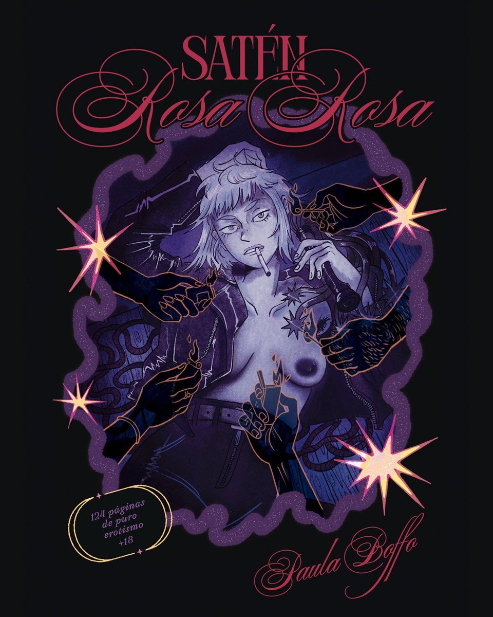 Buenoooo saco otro libro: SATÉN ROSA ROSA 💐

Antología de TODO el comic erótico que hice en estos años + material nuevo e ilustraciónes y textos.
124 paginas a color en 17x24cm editado x <a href="/DerivaEditorial/">Editorial Deriva</a> 
Se pre-compra acá: derivaediciones.empretienda.com.ar/novela-grafica…