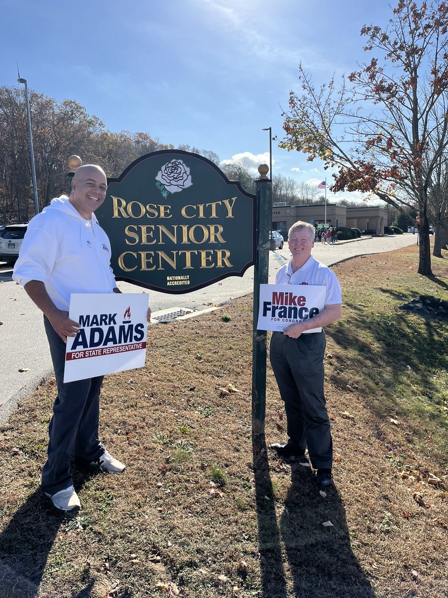Ran into Mark Adams again at the Rose City Senior Center. #CT02 #CTPolitics <a href="/CTGOP/">CTGOP</a>