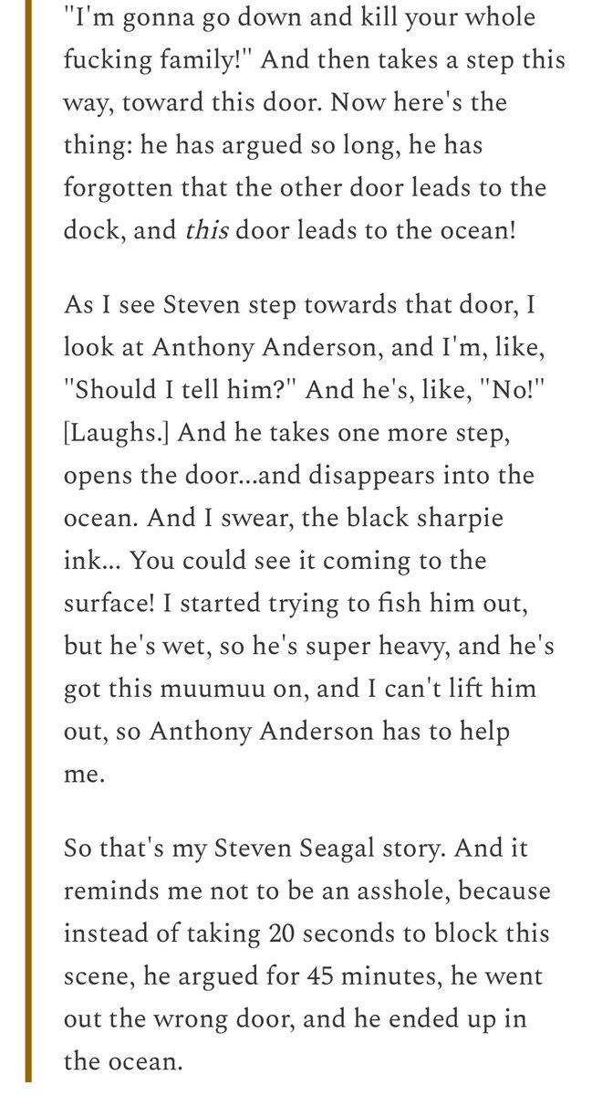 MxSweeney's tweet photo. @RufusTSuperfly I used to think of that scene from The Insider whenever Bruce McGill came up then I read this absolute gem… https://t.co/ickgXa3o4n