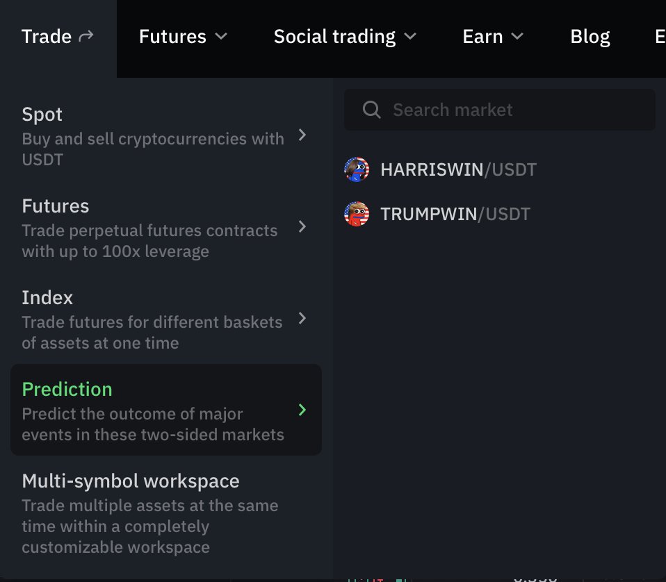 _WOO_X's tweet photo. Election hype in full swing!

Don’t miss your chance to trade the volatility on $TRUMPWIN and $HARRISWIN as votes start to roll in.

Try OutcomeMarket at https://t.co/GPa8EIXwEy ⤵️ https://t.co/Tp2zo54eUj