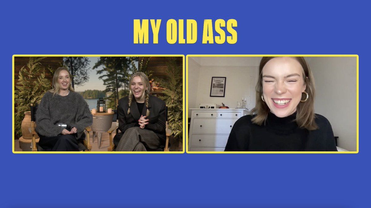 i had such a blast talking to <a href="/maisystella/">Maisy Stella</a> and Megan Park for My Old Ass on <a href="/PrimeVideo/">Prime Video</a>. TBH, it was nothing but a fangirl fest over Aubrey Plaza, Saoirse Ronan, <a href="/maddieziegler/">Maddie Ziegler</a>, and <a href="/justinbieber/">Justin Bieber</a>. Because of course it was. See the video at <a href="/BritandCo/">Brit + Co</a> ! youtube.com/watch?v=tr4oP4…