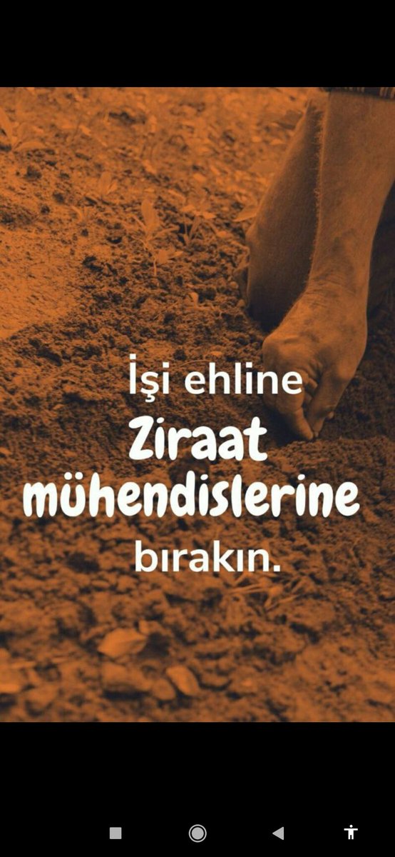 Ziraat mühendisleri olarak, ülkemizin tarımına hizmet etmek istiyoruz.Sayın <a href="/VahitKirisci/">Prof.Dr.Vahit Kirişci</a>, ziraat mühendislerinin sorunlarına duyarlı olmanızı ve kamuya atanmamız için destek vermenizi istiyoruz #YumaklidanZiraateAtama <a href="/ibrahimyumakli/">İbrahim Yumaklı</a> <a href="/TCTarim/">T.C. Tarım ve Orman Bakanlığı</a>  <a href="/AhmetGumen/">Ahmet GÜMEN</a> <a href="/ahmtbgc/">Ahmet Bağcı</a> <a href="/AyhanBarut01/">Ayhan Barut</a>