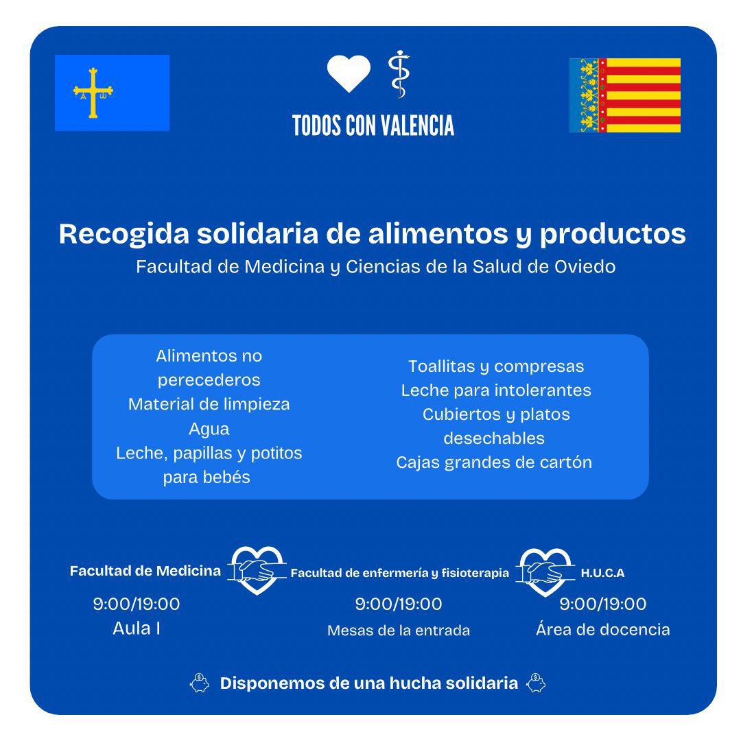 Mariaarojo_18's tweet photo. Holaaa👋🏻
Los alumnos de medicina, enfermería, fisioterapia y odontología estaremos recogiendo alimentos no perecederos y productos de primera necesidad para los afectados por la DANA el miércoles 6, jueves 7 y viernes 8 de noviembre en los lugares y horarios que pone la foto. https://t.co/cMEORQsy5p