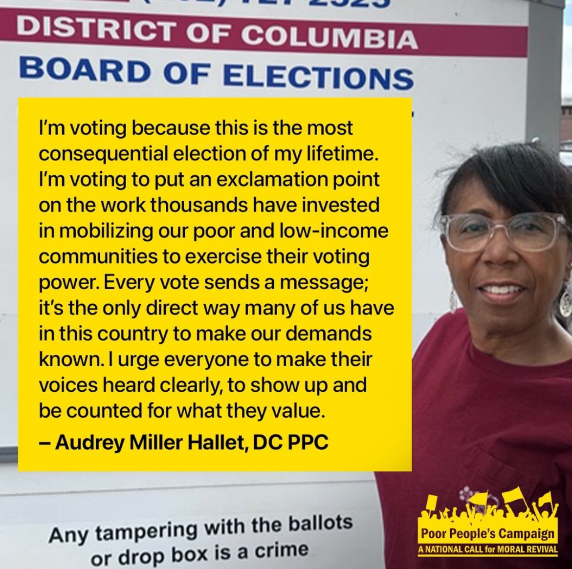 MA_PPC's tweet image. More voters sharing their stories. Will you join us and make your voice heard? Vote! Together we have the power and we are the swing vote! If you face any issues at the polls, call 866-OUR-VOTE. @UniteThePoor #PoorPeoplesCampaign 1/2