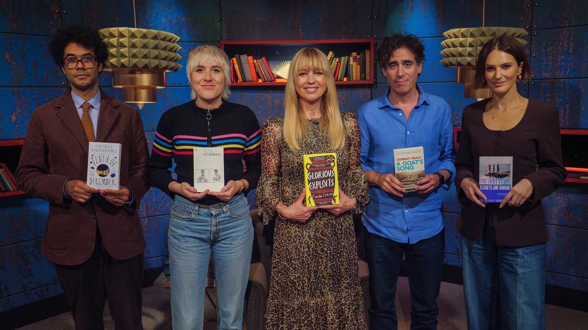 Stephen Mangan (@stephenmangan) on Twitter photo On #BetweenTheCovers this evening with <a href="/sarajcox/">sara coxš</a> <a href="/RichardAyoade/">RICHARD AYOADE</a> <a href="/elizabday/">Elizabeth Day</a> <a href="/MaisieAdam/">Maisie Adam</a> discussing cracking debut āGlorious Exploitsā from Ferdia Lennon and our BYOBs. <a href="/BBCTwo/">BBC Two</a> On #BetweenTheCovers this evening with <a href="/sarajcox/">sara coxš</a> <a href="/RichardAyoade/">RICHARD AYOADE</a> <a href="/elizabday/">Elizabeth Day</a> <a href="/MaisieAdam/">Maisie Adam</a> discussing cracking debut āGlorious Exploitsā from Ferdia Lennon and our BYOBs. <a href="/BBCTwo/">BBC Two</a>