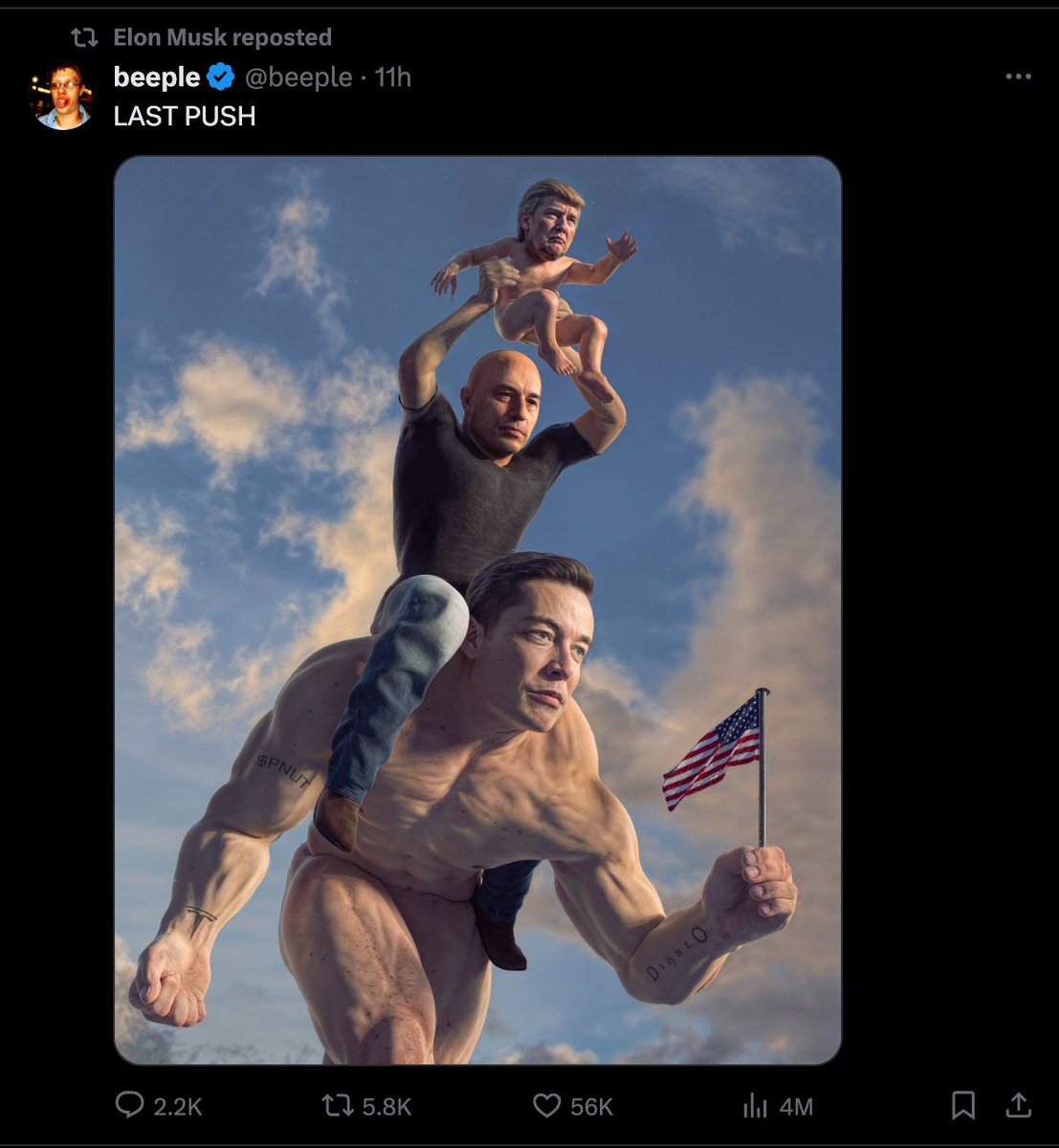 wen's the last time you seent <a href="/elonmusk/">Elon Musk</a> share a photo with a ticker on it ? you're not bullish enough $PNUT