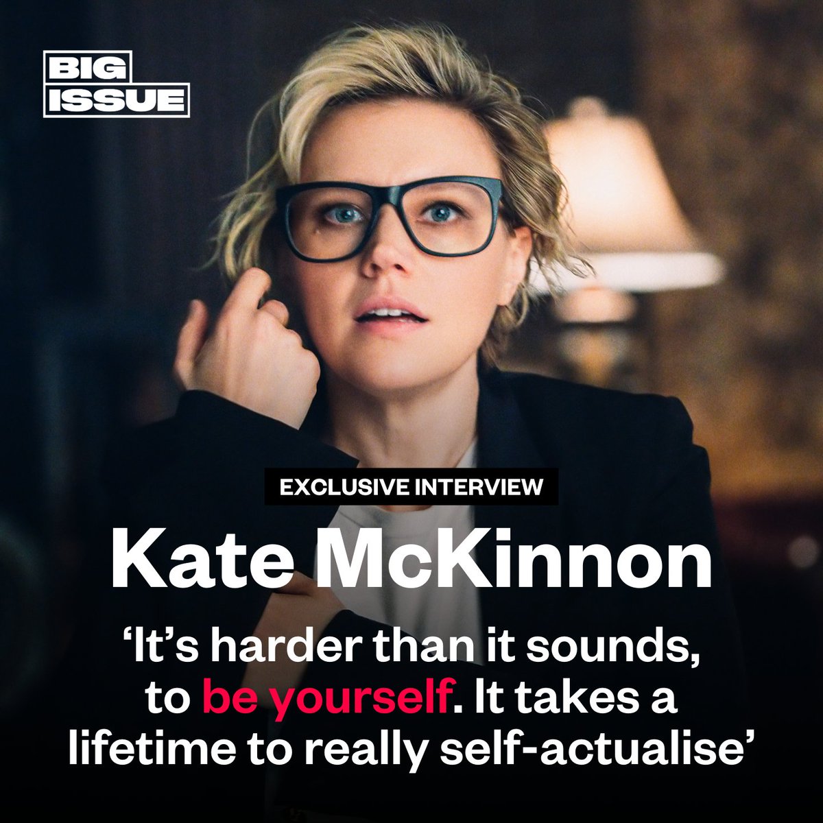 “I thought I was cool, but people in my class told me I was not a part of the gang. 💬

“I think that every single 12-year-old on the planet feels that way.” ❤️‍🩹

Kate McKinnon speaks to <a href="/LottieElton/">Lottie Elton</a> about her #1 New York Times bestseller debut novel. ⬇️
bigissue.com/culture/books/…