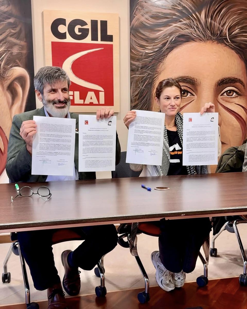 FLAI-CGIL (@flaicgil) on Twitter photo Con <a href="/UnPontePer/">Un Ponte Per</a> insieme per Gaza che subisce un attacco militare senza precedenti. Ogni aiuto può fare la differenza, così come stringere legami solidali tra lavoratori per la protezione e la rinascita di una terra martoriata
flai.it/primo-piano/fo… Con <a href="/UnPontePer/">Un Ponte Per</a> insieme per Gaza che subisce un attacco militare senza precedenti. Ogni aiuto può fare la differenza, così come stringere legami solidali tra lavoratori per la protezione e la rinascita di una terra martoriata
flai.it/primo-piano/fo…