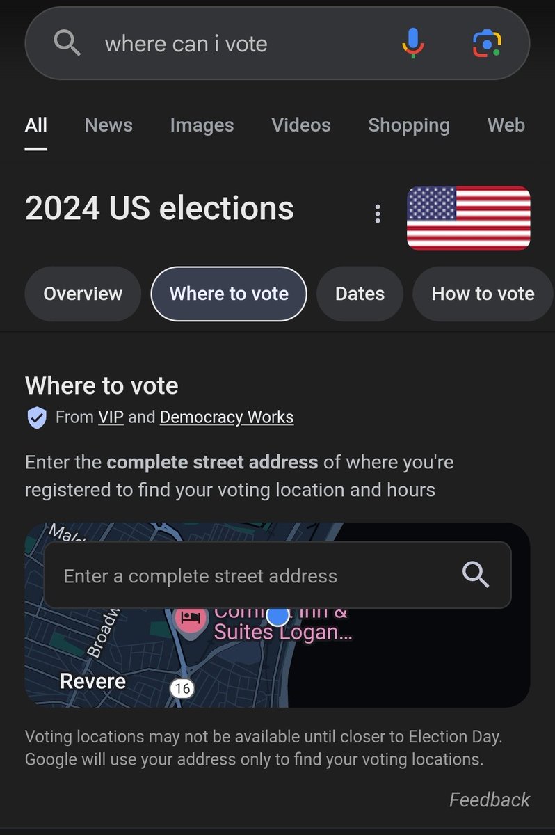 JoshYReports's tweet photo. For any information about where you are registered to vote, google has created a widget you can enter your address if you are unsure where to vote. Just type "Where can I vote?" #report4Charlie https://t.co/K985OwzfRA