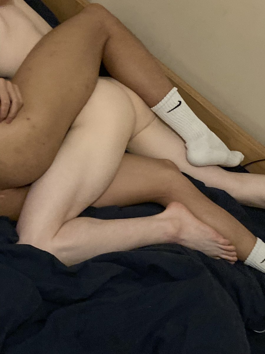 Sarangthepup's tweet photo. Cuteness overload! Pup bunny and @PuppyOliver69 snuggle post scene aftercare https://t.co/2mkgAgmr1A