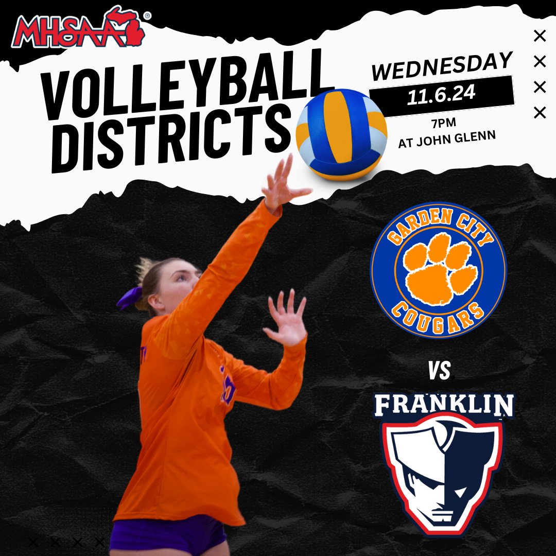 GCathleticdept's tweet photo. Cougar Volleyball  3-0 over Thurston last night in the first round of the MHSAA Division One Districts.  The Cougars will play Livonia Franklin in the Semi-Finals, Wednesday, November 6 at 7pm 
Tickets are online only at:
https://t.co/Oegyyi94Dn
GO COUGARS! https://t.co/ZR7wQuCMBA