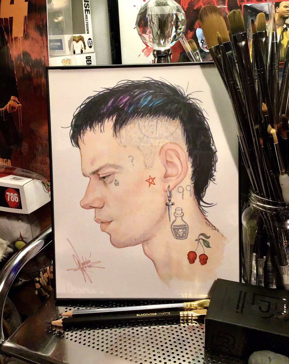 “The Crow” released on physical media today so if that’s been something you’ve wanted to check off your list, you can now pick up a copy! I drew up this soft boy a bit ago but saved him for today.🖤