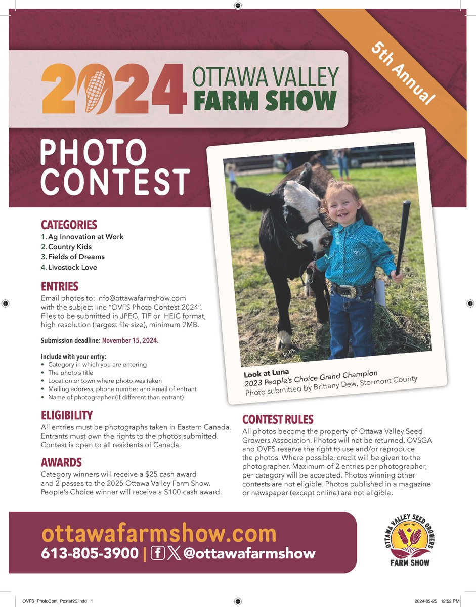 The deadline for the 5th annual OVSGA Photo Contest is approaching quickly!  Be sure to get your entries in before November 15th.