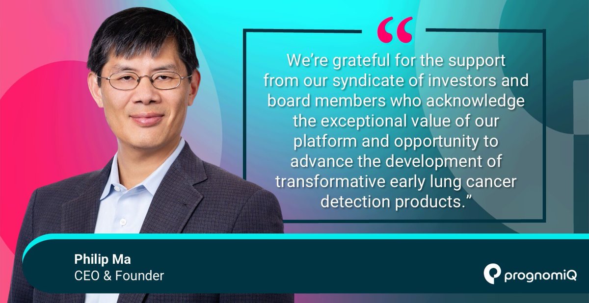 Today, PrognomiQ has announced the company's Series D financing of $34 million to help advance our company's development of an early detection test for #LungCancer. Learn more about this significant milestone: prognomiq.com/press-releases…