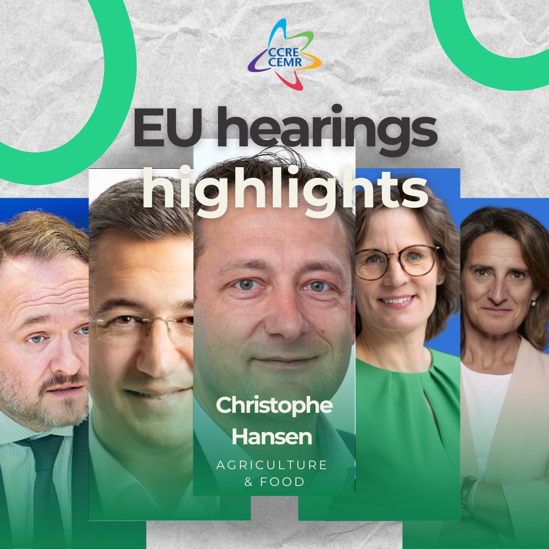 CCRECEMR's tweet photo. 🚜 Takeaways from EU Commissioner-Designate Hansen's hearing on Agriculture &amp; Food:

🌱 Support for rural communities &amp; better services
🌍 Collaboration across all levels on food &amp; climate policies
💡 Unspent Just Transition Funds for Sustainable Farming

#RuralDevelopment #LTVRA https://t.co/gdlPoQsIVs