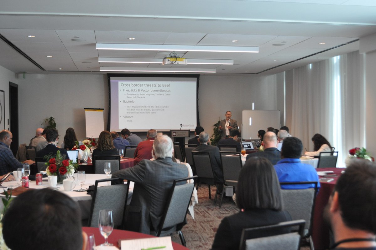 ALECaggies's tweet photo. Thank you to all who attended the 2024 Forum on Systematic Mapping of Beef Production Risks hosted by our department and the Cross-Border Threat Screening and Supply Chain Defense! @CBTS_TAMU 

#TexasAMU #AgriLifeResearch #SupplyChainDefense #CrossBorderThreatScreening https://t.co/PrRtbV6UK5