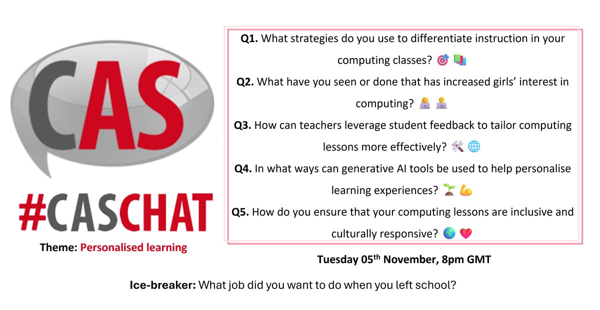 Questions for tonight's #caschat