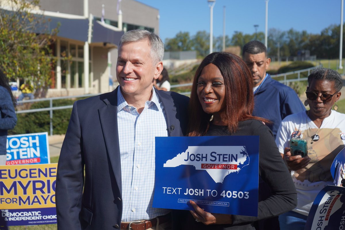 JoshStein_'s tweet photo. Folks are excited and voting here in Raleigh and across North Carolina! Cast your ballot, and make sure your voice is heard. Visit https://t.co/ssBPIzVyHV to find your polling location. https://t.co/jb488DEi9U