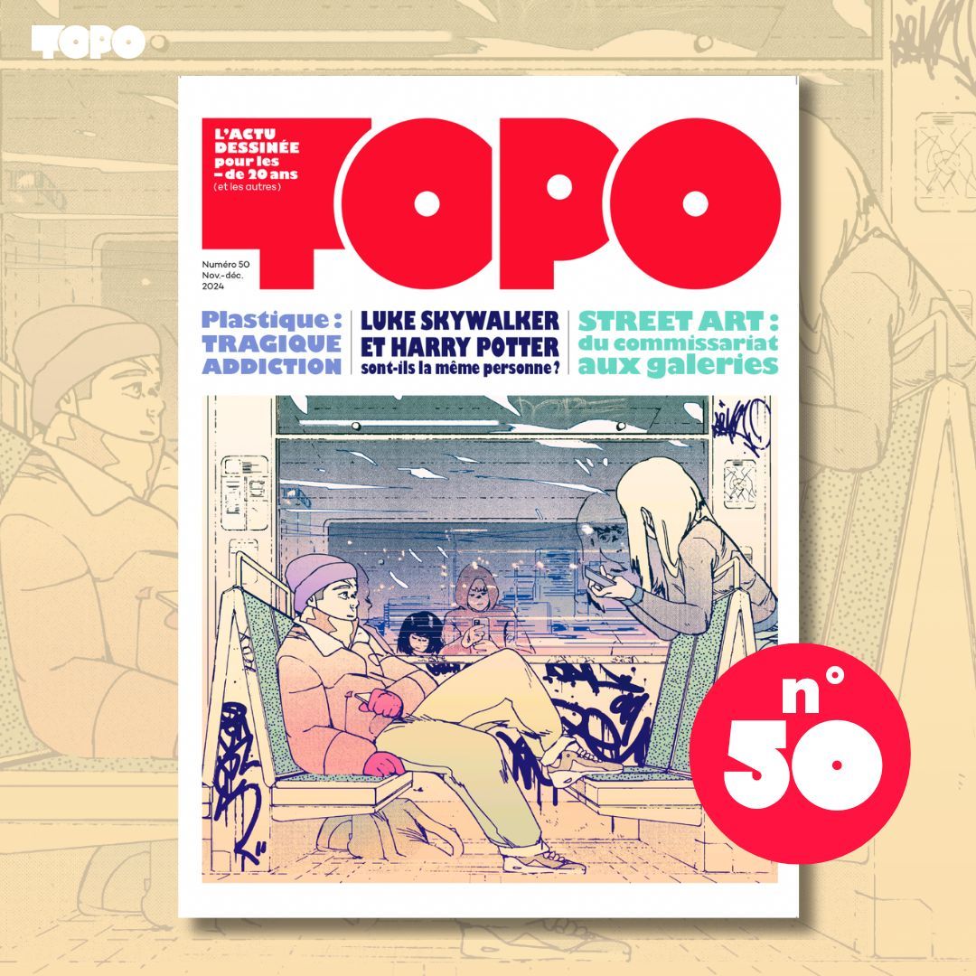 TOPO #50 sort demain en librairie !
🖍️  Voici sa couverture signée <a href="/aseyn/">𝖆𝖘𝖊𝖞𝖓̗͎̘͉̱ͦ̇̏ͦ̌̕</a>